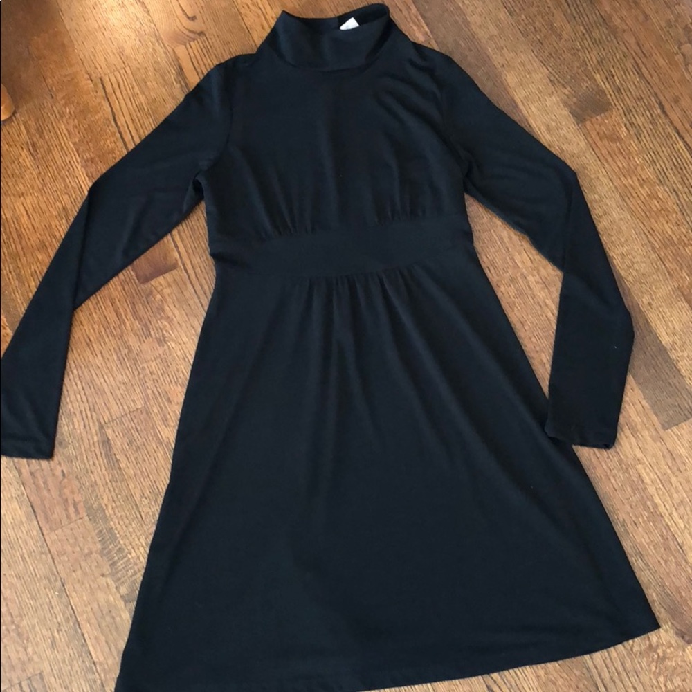 Black Turtleneck Mini Dress